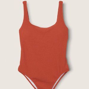 Crinkle Scoop One Piece Bathing Suit